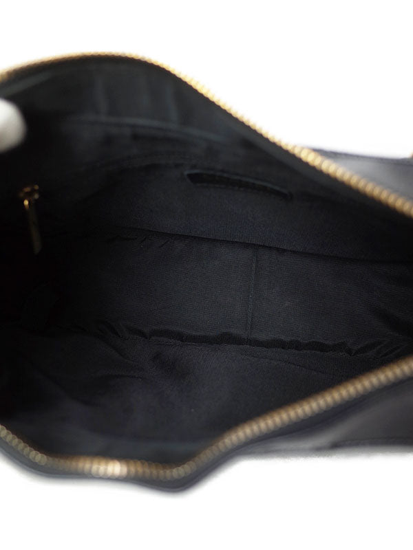 Chanel Matelasse Chain Semi-Shoulder Bag Black
