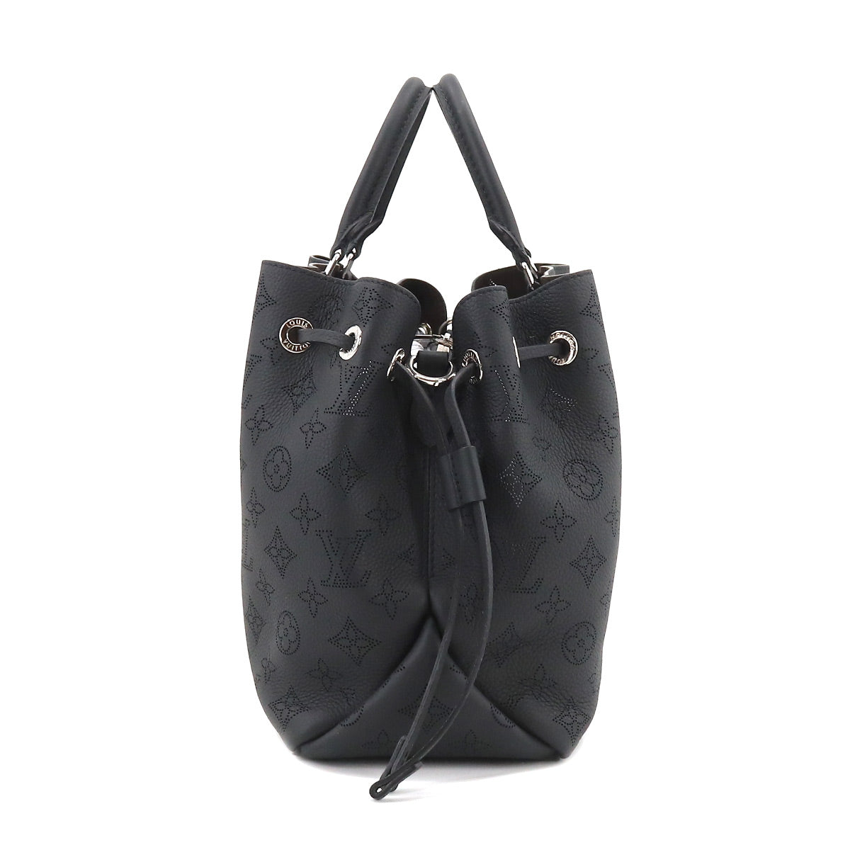 Louis Vuitton Mahina Bell Shoulder Bag Leather Noir Black