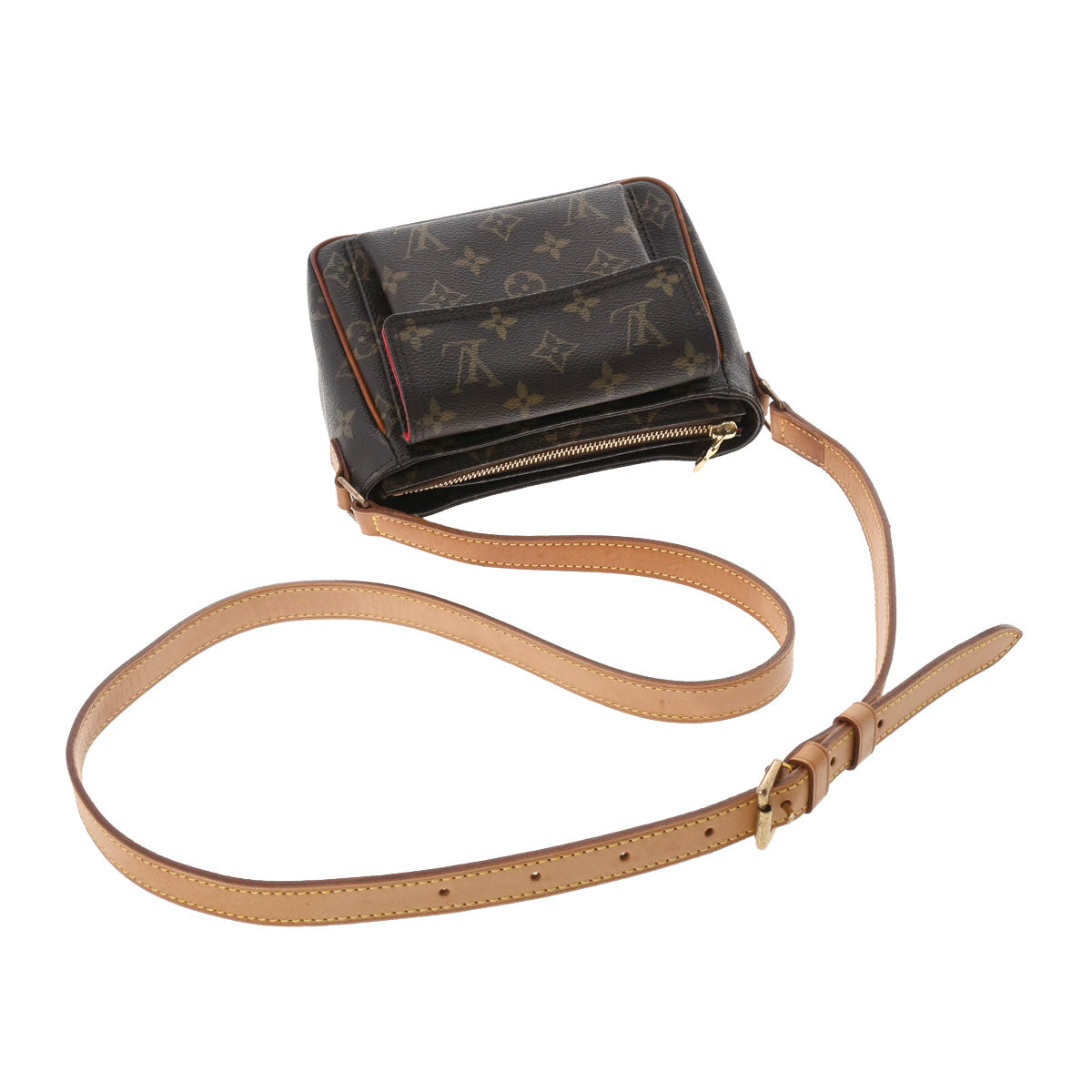 Louis Vuitton Monogram Viva Cite PM Shoulder Bag Brown