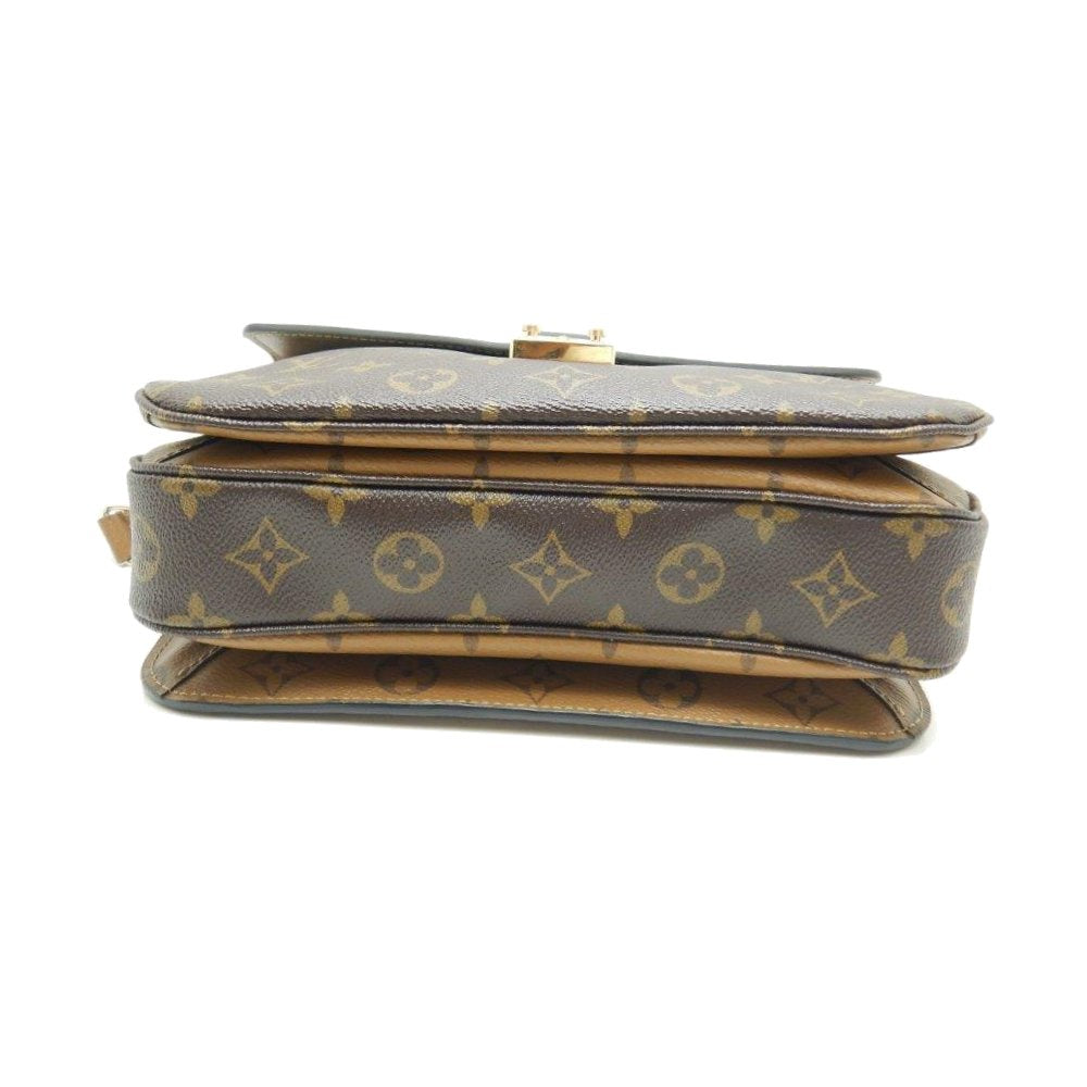 Louis Vuitton Monogram Reverse Pochette Metis MM 2WAY Bag Brown