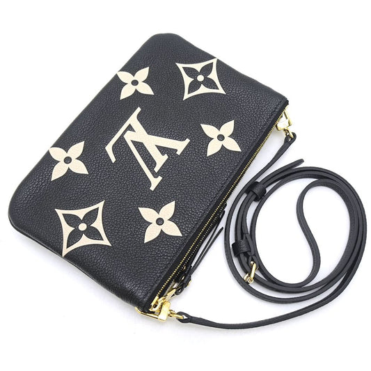 Louis Vuitton Pochette Double Zip Bicolor Monogram Empreinte Noir