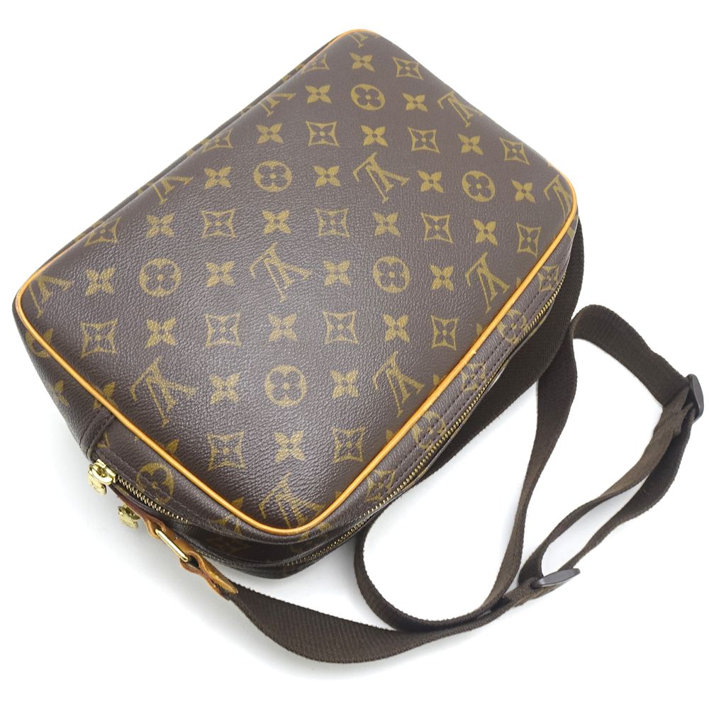 Louis Vuitton Monogram Reporter PM Brown Shoulder Bag