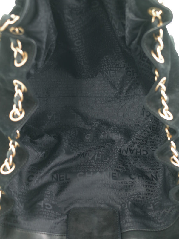 Chanel Coco Mark Chain Shoulder Bag Black