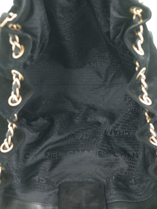 Chanel Coco Mark Chain Shoulder Bag Black