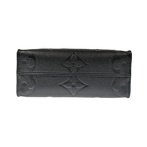 Louis Vuitton On The Go PM Monogram Implant Leather Noir Black