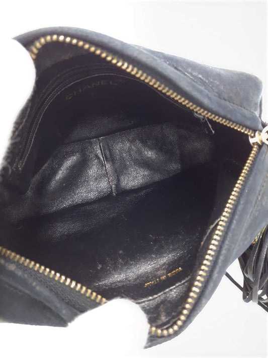 Chanel Matelasse Chain Shoulder Bag Black