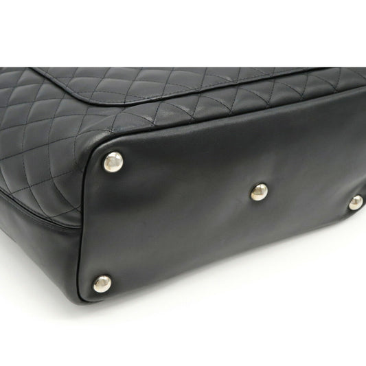 Chanel Cambon Line CocoMark Large Tote Shoulde Bag Soft Calf Black