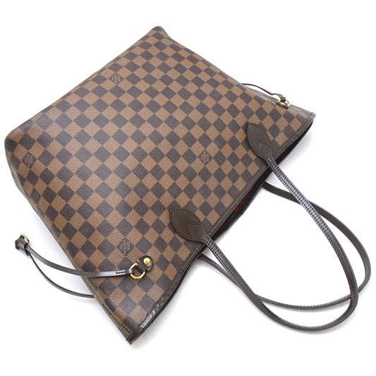 Louis Vuitton Damier Neverfull MM Cerise Tote Bag Ebene Brown