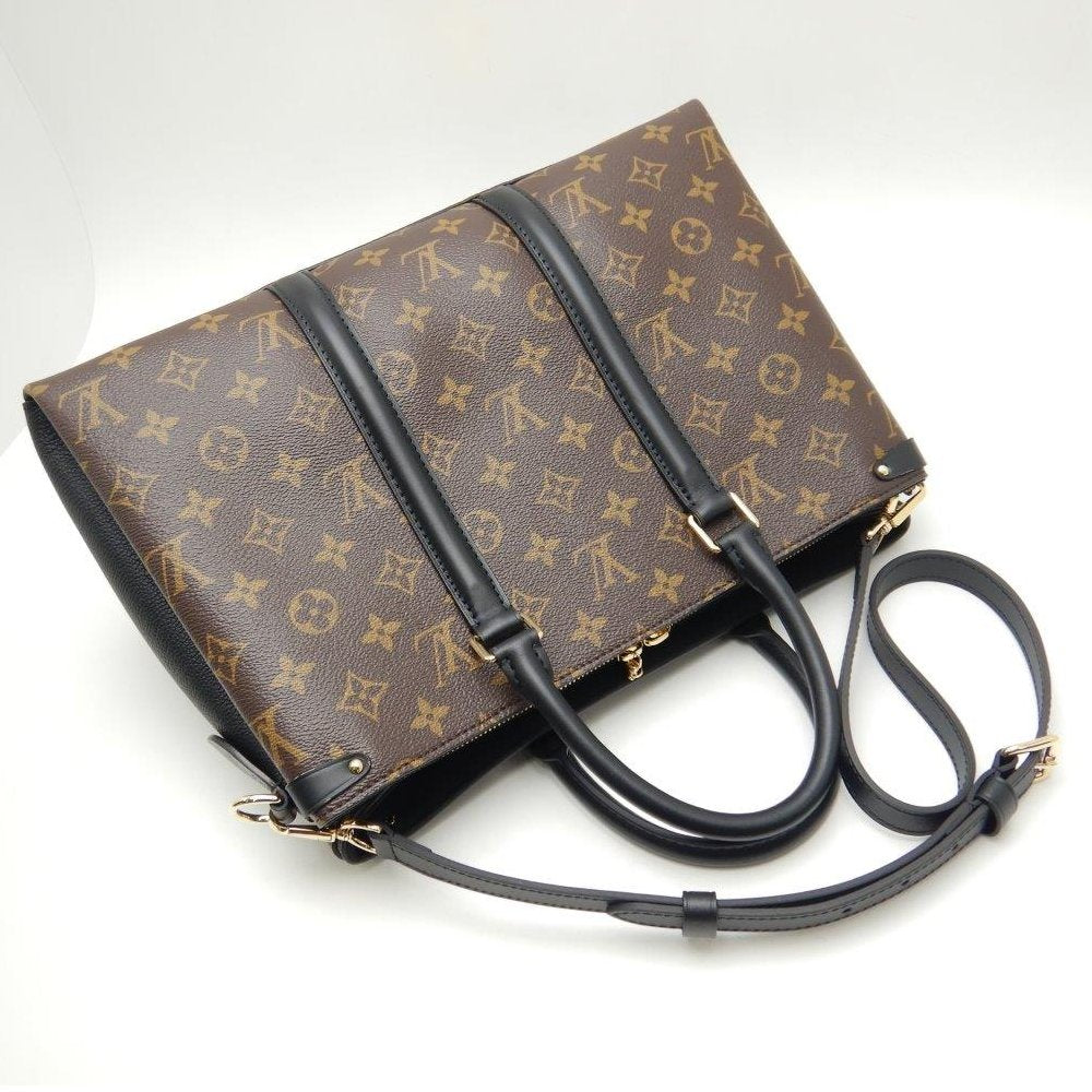 Louis Vuitton Monogram Soufflot MM Noir 2WAY Bag