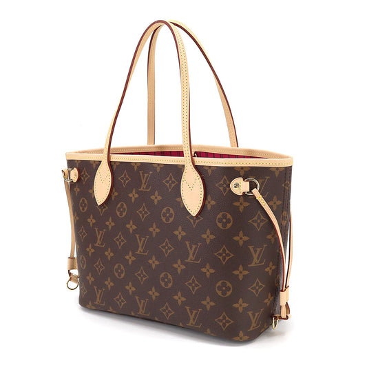 Louis Vuitton Monogram Neverfull PM Tote Bag Brown