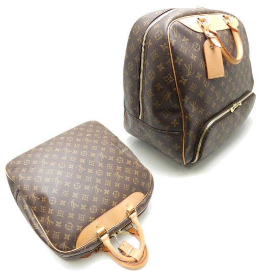 Louis Vuitton Monogram Evasion Brown Boston Bag Travel Bag