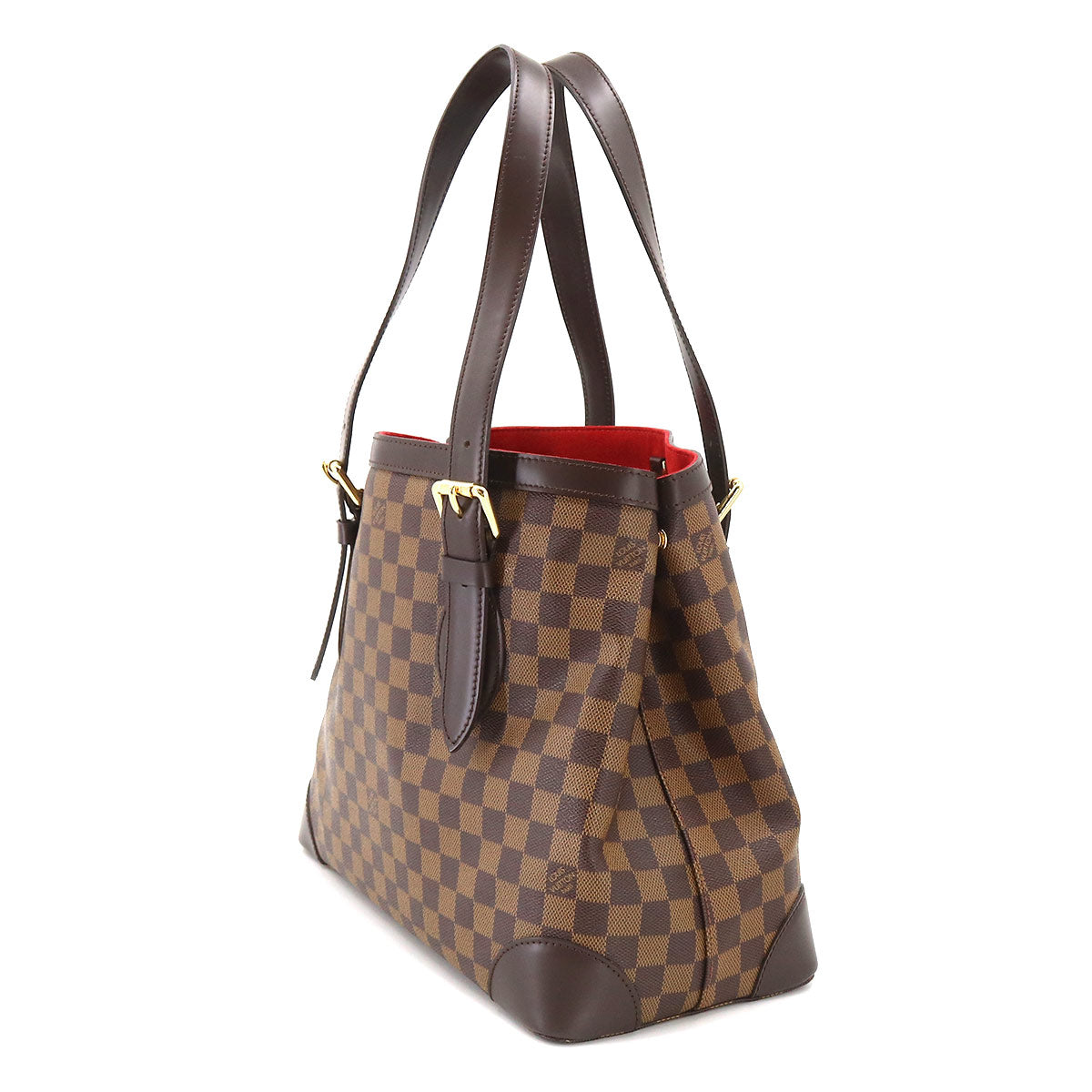Louis Vuitton Damier Hampstead MM Tote Bag Ebene Brown