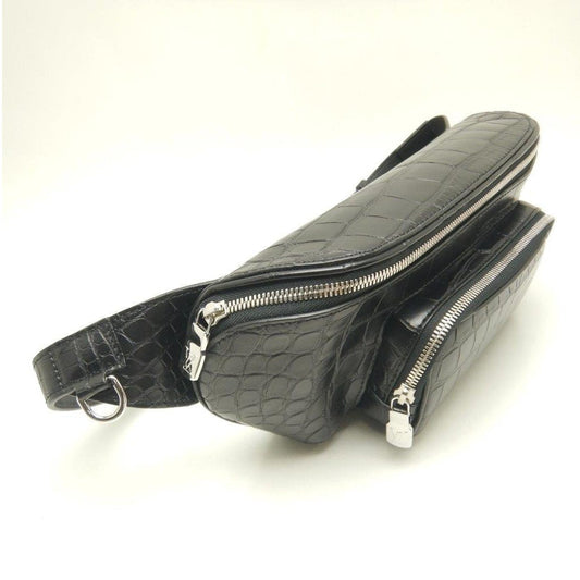 Louis Vuitton Bum Bag Crocodile Noir Black
