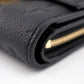 Louis Vuitton Portefeuille Metis Compact Monogram Implant Trifold Wallet Black