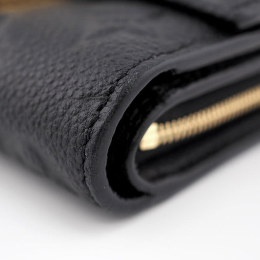 Louis Vuitton Portefeuille Metis Compact Monogram Implant Trifold Wallet Black