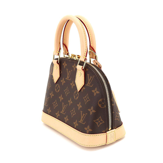 Louis Vuitton Monogram Alma BB 2 Way Hand Shoulder Bag Brown