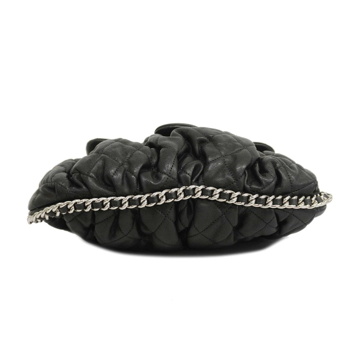 Chanel  Line Single Chain Leather Black