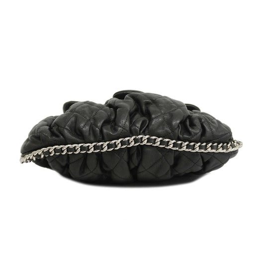 Chanel  Line Single Chain Leather Black