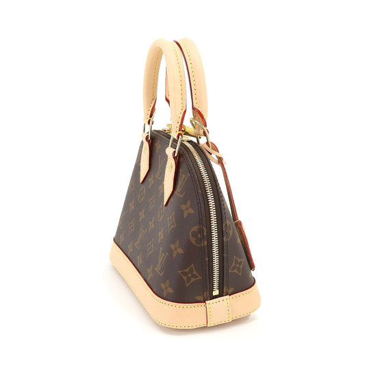 Louis Vuitton Monogram Alma BB 2 Way Hand Shoulder Bag Brown