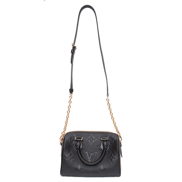Louis Vuitton Speedy Bandouliere 20 Monogram Implant Monogram Noir