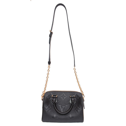 Louis Vuitton Speedy Bandouliere 20 Monogram Implant Monogram Noir