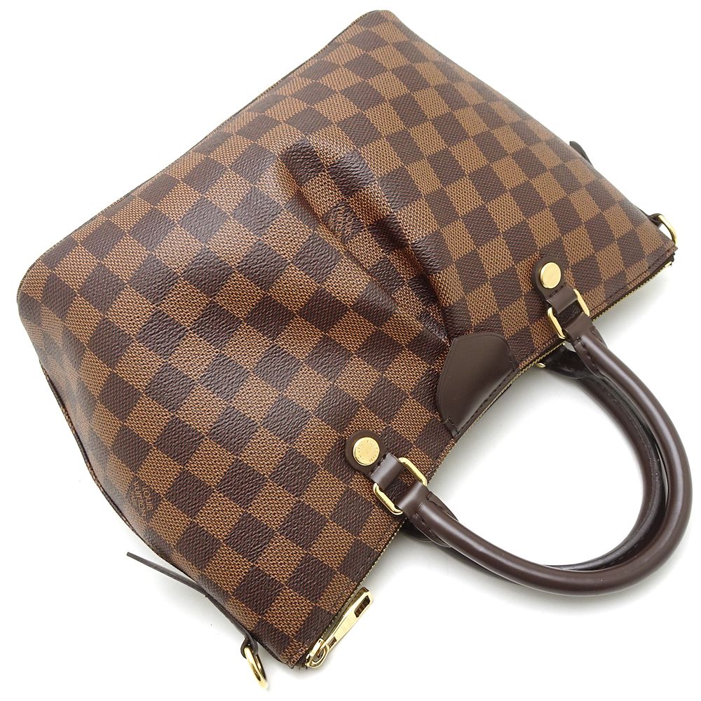 Louis Vuitton Damier Sienna PM Ebene 2WAY Bag Brown