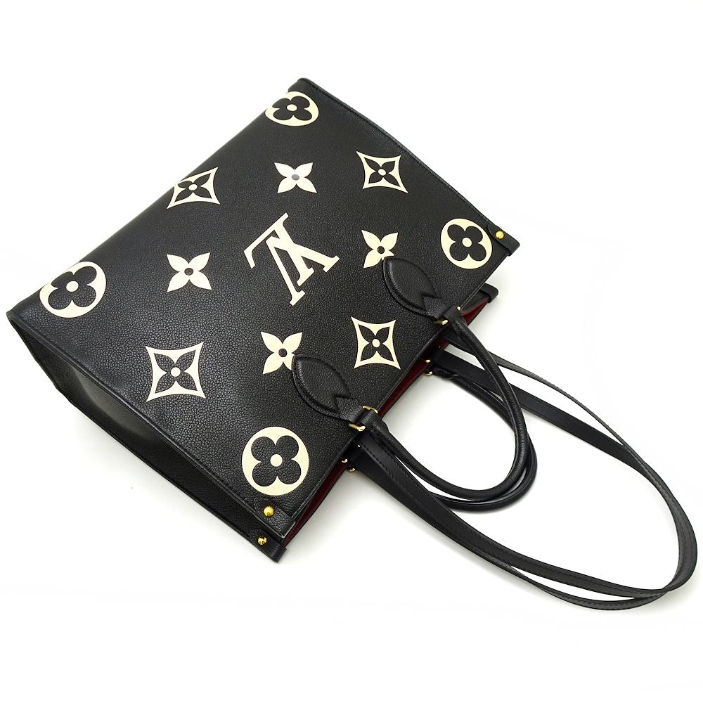 Louis Vuitton Amplant On The Go MM Black Beige 2WAY Bag
