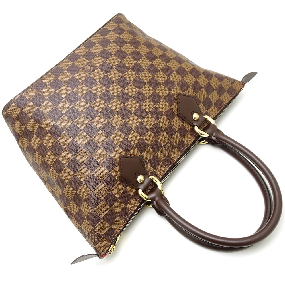 Louis Vuitton Damier Saleya PM Ebene Tote Bag Brown