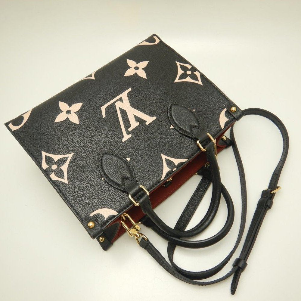 Louis Vuitton Amplant On The Go PM Black Beige 2WAY Bag