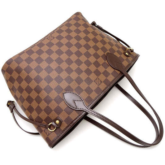 Louis Vuitton Damier Neverfull PM Ebene Tote Bag Brown