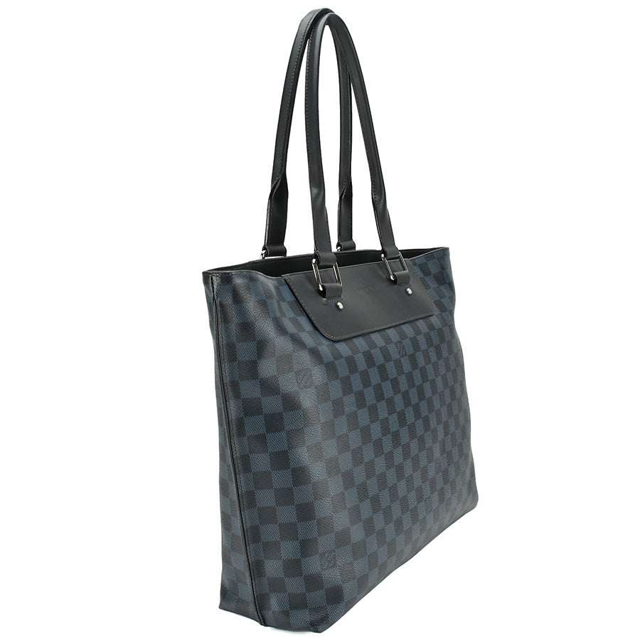 Louis Vuitton Damier Cobalt Cover Voyage Leather Tote Bag