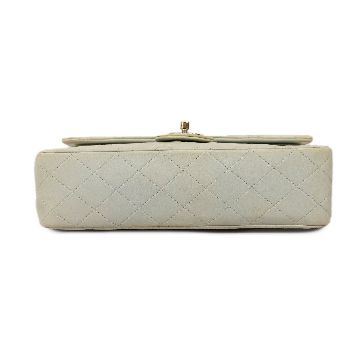 Chanel Matelasse W Flap W Chain Lambskin Light Blue