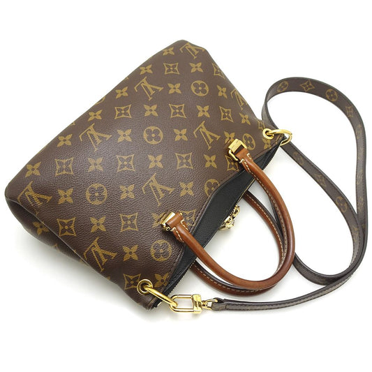 Louis Vuitton Monogram Pallas BB 2Way Bag Brown Black Noir