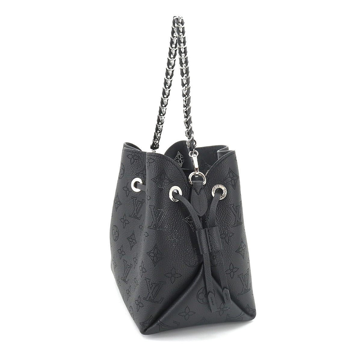 Louis Vuitton Mahina Bella 2 Way Shoulder Hand Bag Leather Noir
