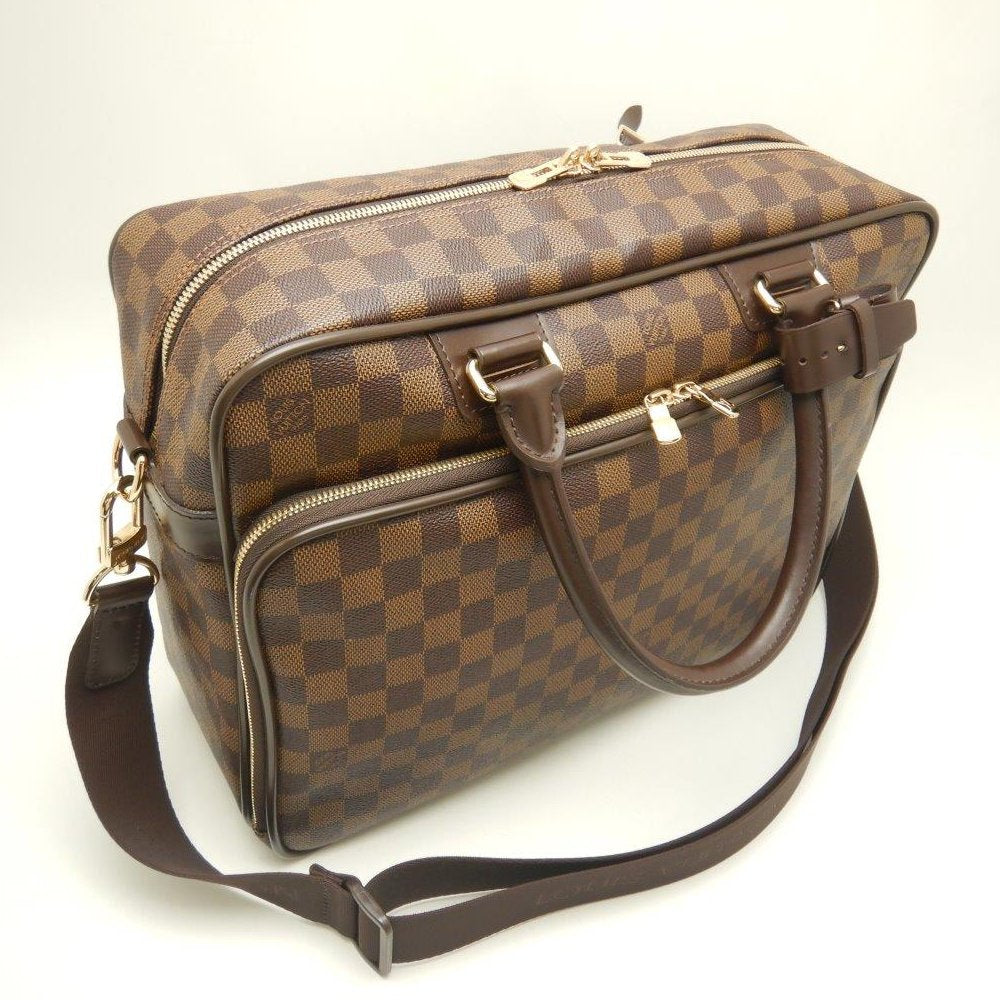Louis Vuitton Damier Icar Ebene Business Bag 2WAY Brown
