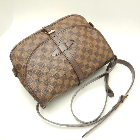 Louis Vuitton Damier Saumur 30 Ebene Shoulder Bag Brown