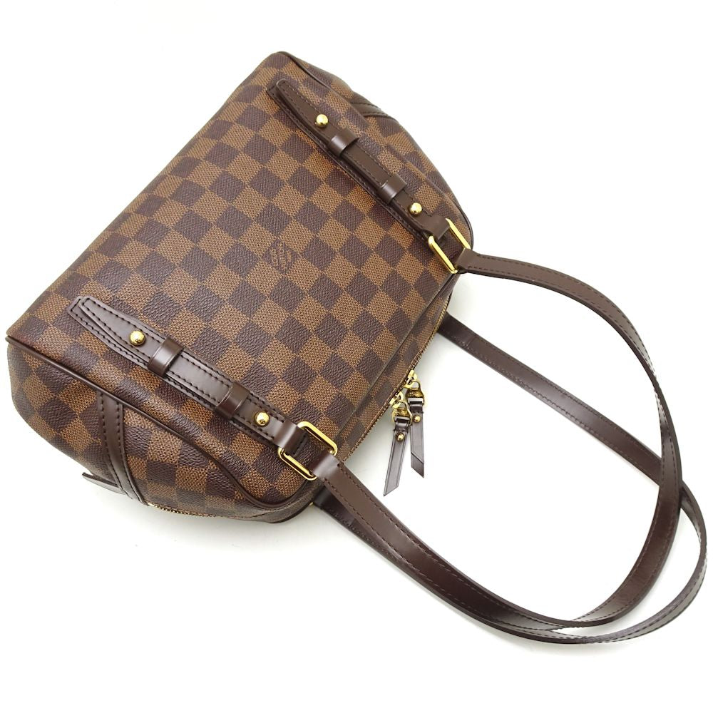 Louis Vuitton Damier Rivington PM Ebene Shoulder Bag
