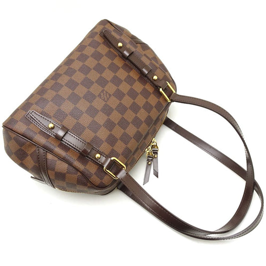 Louis Vuitton Damier Rivington PM Ebene Shoulder Bag