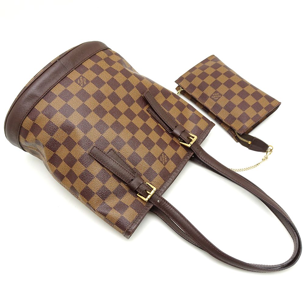 Louis Vuitton Damier Marais Ebene Shoulder bag Brown