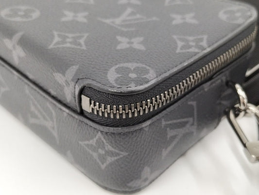Louis Vuitton Alpha Wearable Wallet Shoulder Bag Monogram Eclipse