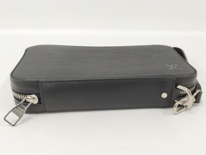 Louis Vuitton Dandy Wallet Round Zipper Long Wallet Clutch Bag Epi Noir