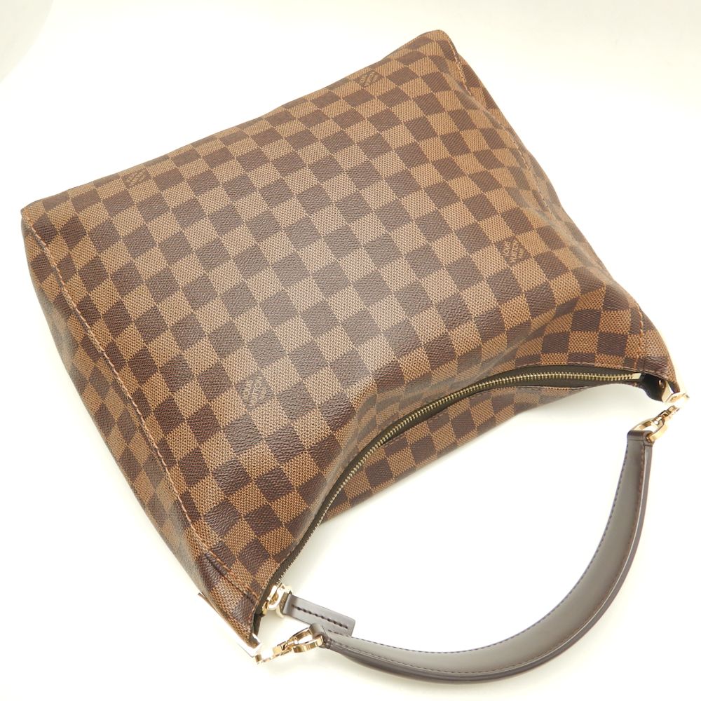 Louis Vuitton Portobello PM Damier Shoulder Bag Brown