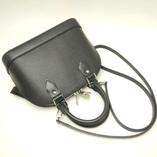 Louis Vuitton Alma BB Epi Handbag Black