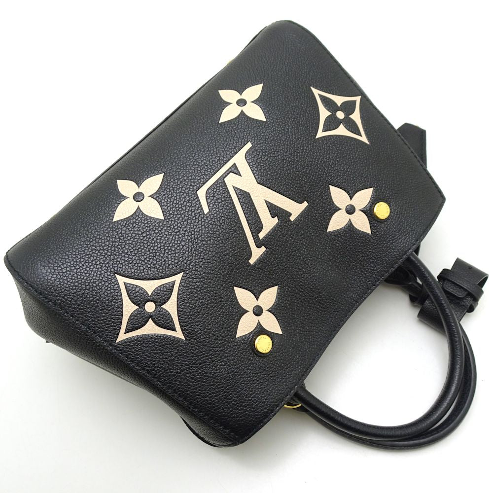 Louis Vuitton Montaigne BB 2Way Bag Bicolor Amplant Black Beige