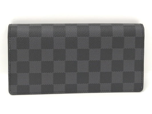 Louis Vuitton Portefeuille  Bifold Long Wallet Damier Graphite