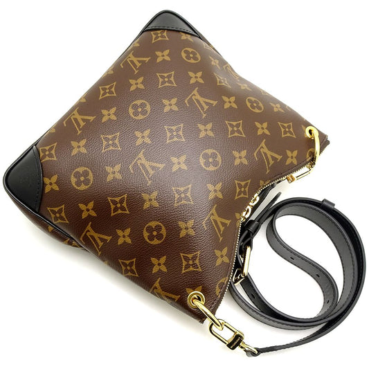 Louis Vuitton Monogram Odeon NM PM Shoulder Bag Brown Noir