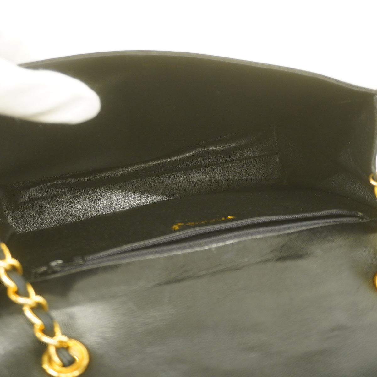 Chanel Shoulder Bag Matelasse Chain Lambskin Black