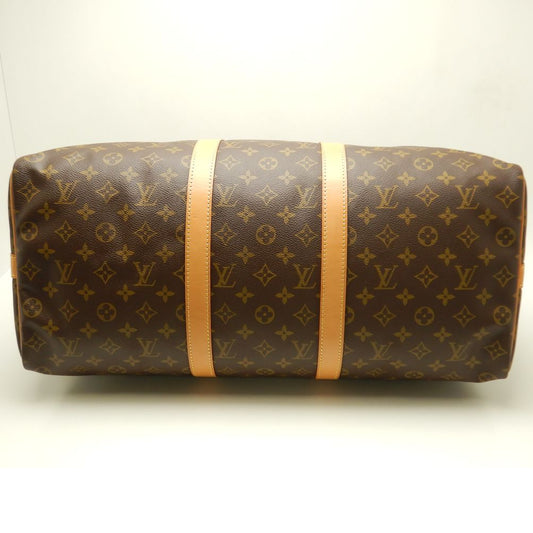 Louis Vuitton Monogram Keepall Bandouliere 50 Boston Bag Brown