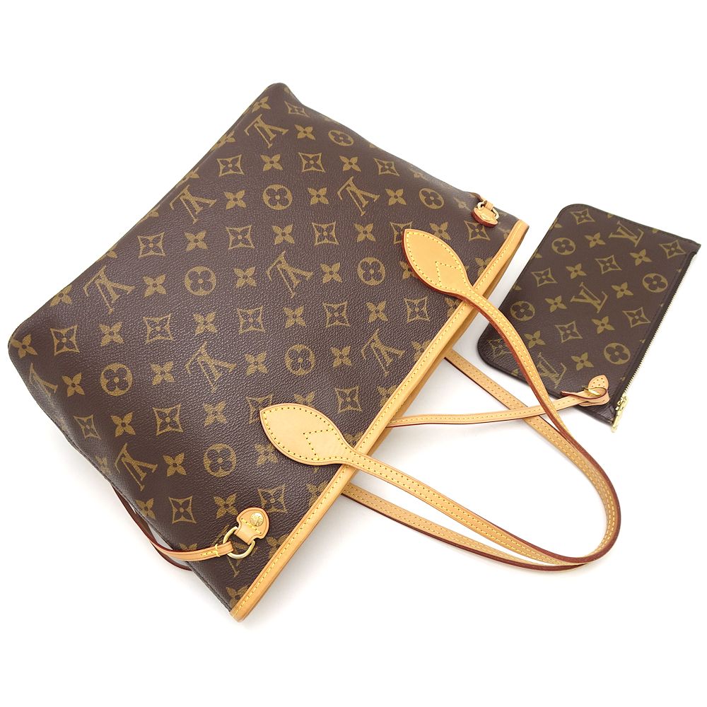 Louis Vuitton Monogram Neverfull PM Tote Bag Brown