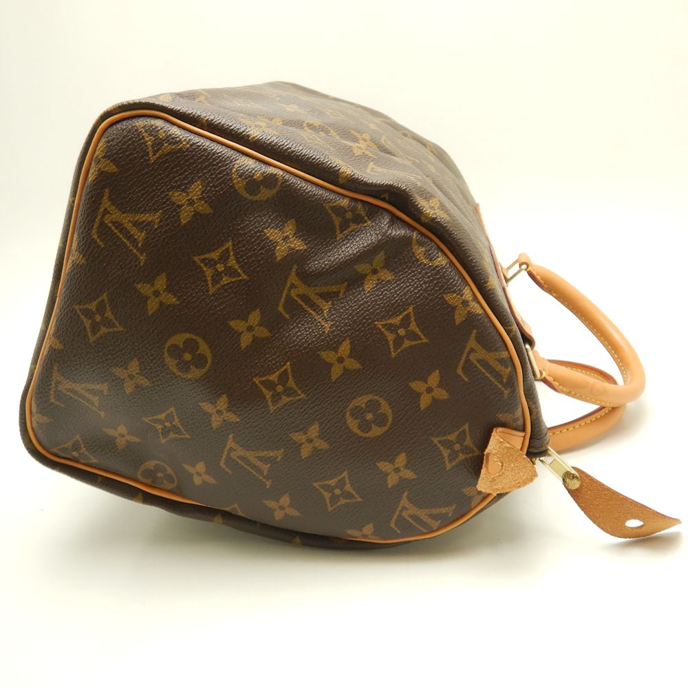 Louis Vuitton Monogram Speedy 30 Handbag Brown